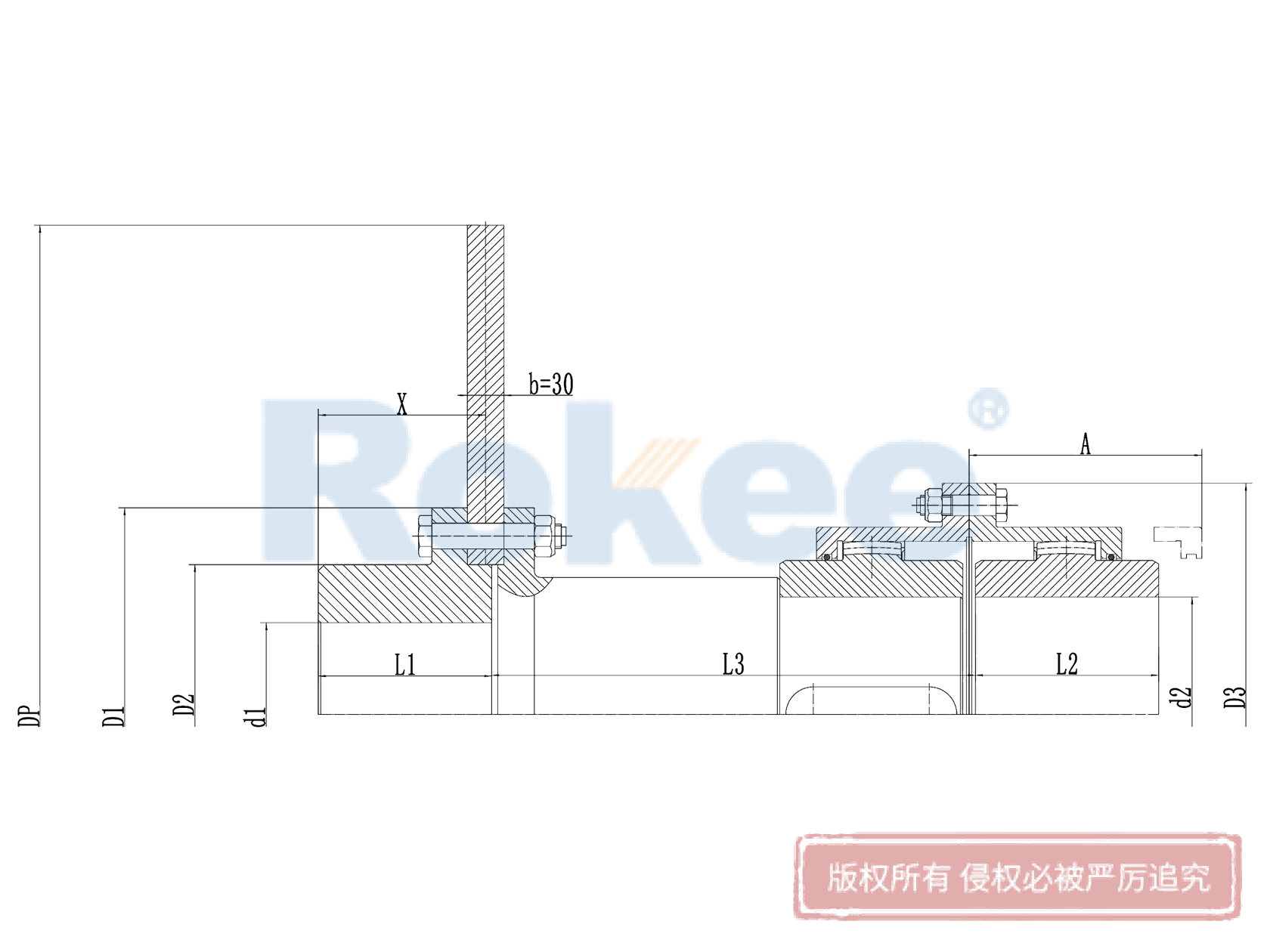 分体鼓形齿式联轴器,制动盘型鼓形齿式联轴器