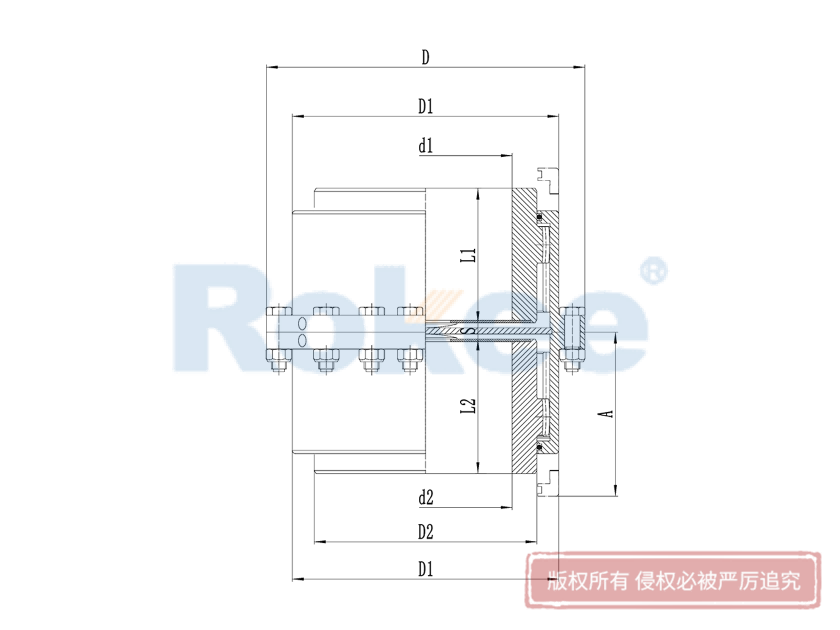 垂直安装齿式联轴器,垂直安装型鼓形齿式联轴器